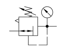 Drukregelaar G1/4'' 2100l/min 0.2-6.0bar/3-87psi Zinkspuitgietknop met Manometer Multifix 1