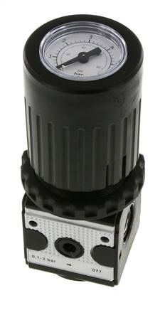 Drukregelaar G1/4'' 2100l/min 0,1-3,0bar/1-44psi Multifix 1