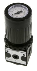 Drukregelaar G1/4'' 2100l/min 0.2-6.0bar/3-87psi Zinkspuitgietknop met Manometer Multifix 1