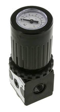 Drukregelaar G1/4'' 2100l/min 0.5-10.0bar/7-145psi Zinkspuitgietknop met Manometer Multifix 1