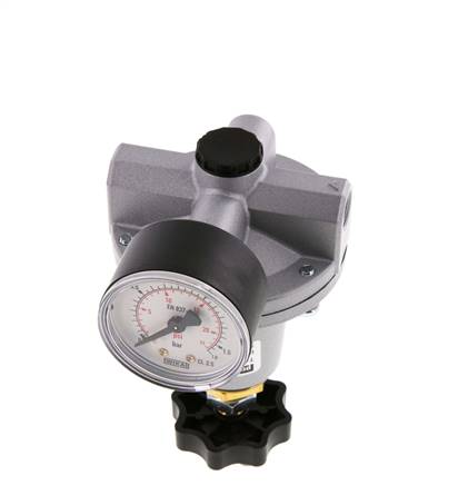 Precisie Drukregelaar G1/4'' 550l/min 0.2-6.0bar/3-87psi Zink Spuitgiet Standaard 3