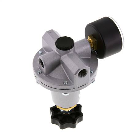 Precisie Drukregelaar G1/4'' 550l/min 0.0-1.0bar/0-14psi Zink Spuitgiet Standaard 3
