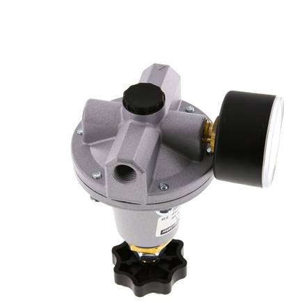 Precisie Drukregelaar G1/4'' 550l/min 0.5-10.0bar/7-145psi Zink Spuitgiet Standaard 3