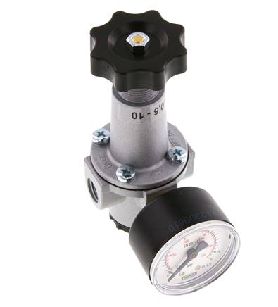Drukregelaar G1/4'' 1000l/min 0.5-10.0bar/7-145psi Zinkspuitgietstandaard 1