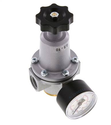 Drukregelaar G1/2'' 2100l/min 0.5-16.0bar/7-232psi Zinkspuitgietstuk Standaard 2
