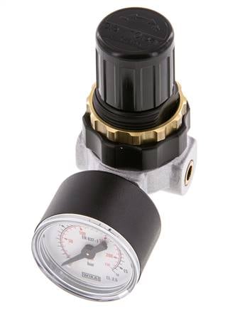 Drukregelaar G1/4'' 330l/min 0.5-10.0bar/7-145psi Zinkspuitgietstandaard 0