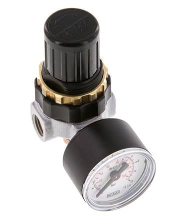 Drukregelaar G1/4'' 330l/min 0.5-6.0bar/7-87psi Zinkspuitgietstandaard 0