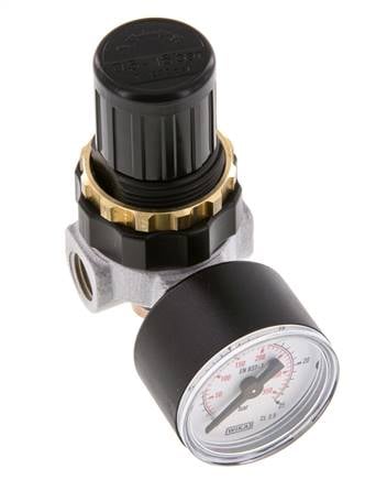 Drukregelaar G1/4'' 330l/min 0.5-16.0bar/7-232psi Zinkspuitgietstandaard 0