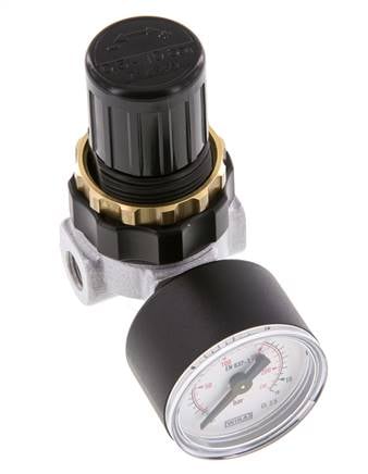 Drukregelaar G1/4'' 330l/min 0.5-10.0bar/7-145psi Zinkspuitgietstandaard 0