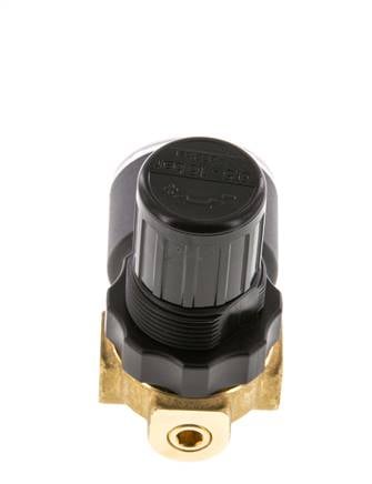 Drukregelaar G1/4'' 330l/min 0.5-16.0bar/7-232psi Lucht Water Messing Standaard 0