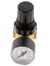 Drukregelaar G1/4'' 330l/min 0.5-10.0bar/7-145psi Lucht Water Messing Standaard 0
