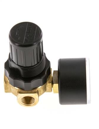 Drukregelaar G1/4'' 330l/min 0.5-16.0bar/7-232psi Lucht Water Messing Standaard 0