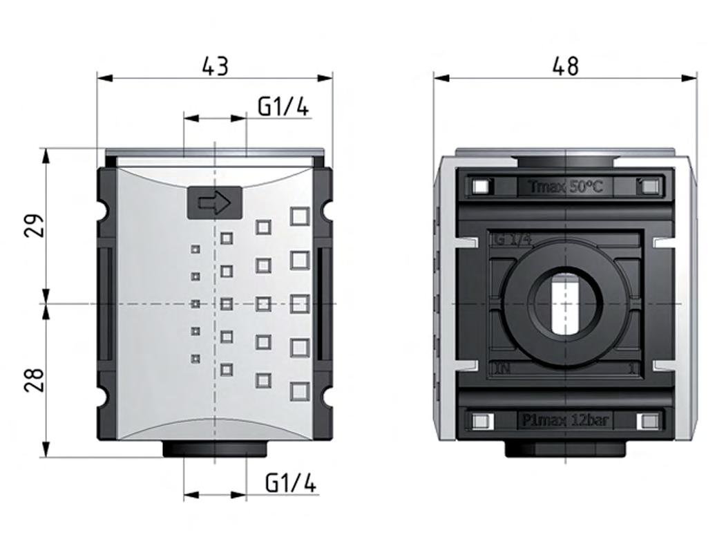 Distributeur G1/4 2700 l/min Futura 0