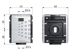 Distributeur G1/4 2700 l/min Futura 0