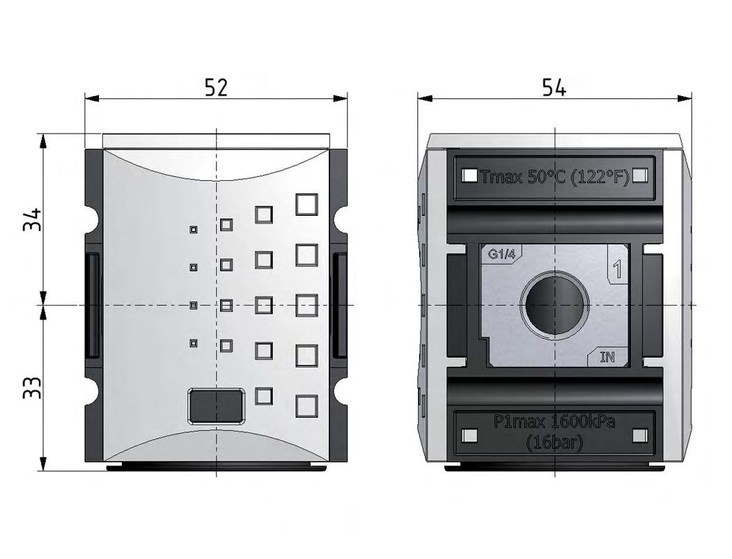 Verdeler G3/8 1250 l/min met terugslagklep Futura 1
