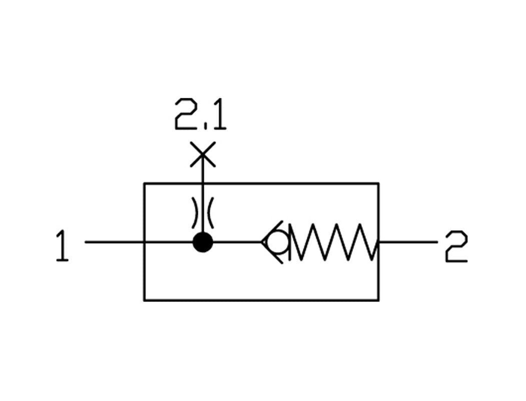 Verdeler G1/4 1000 l/min met terugslagklep Futura 0