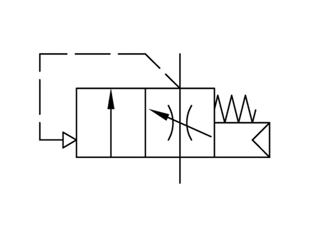 Soft-startklep G1/4 2000 l/min Futura 1