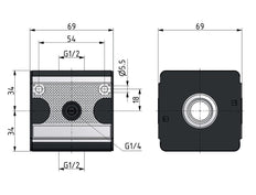 Distributeur G1/2 11000 l/min Multifix 2