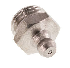 Rechte Smeernippel RVS R 1/4 Inch DIN 71412