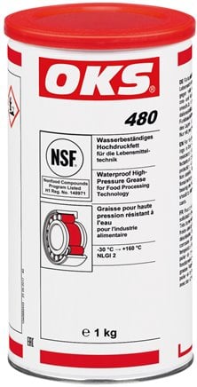 Hoge Druk Smeermiddel Voedingsmiddelenindustrie Waterdicht 25kg OKS 480