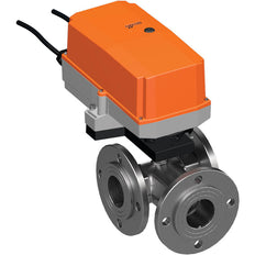 Belimo 3-Weg Kogelkraan DN50 Flens Kvs49 100-240VAC 90s 2/3-Punt 20Nm IP67 R7050R-B3/SR230P