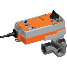 Belimo 3-Weg Kogelkraan Rp1-1/2 Kvs14 100-240VAC Fail-Safe NO 90s 3-Punt 10Nm IP54 SPDT R3040-BL3/NRF230A-3-S2-O