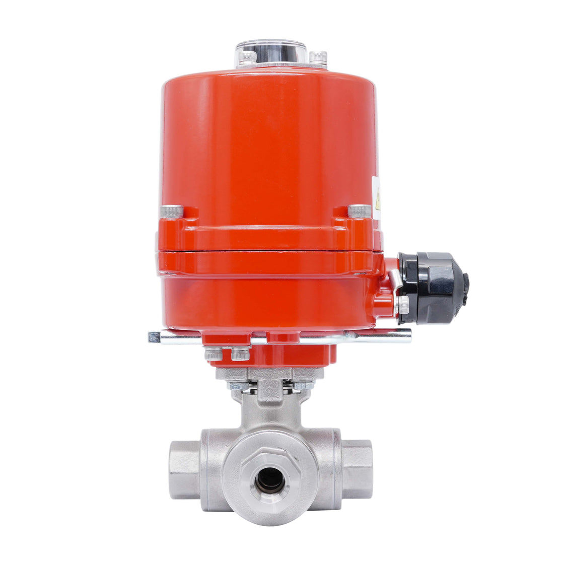 Rp 1/2'' L-Port 3-Weg RVS Elektrische Kogelkraan 24 V AC/DC