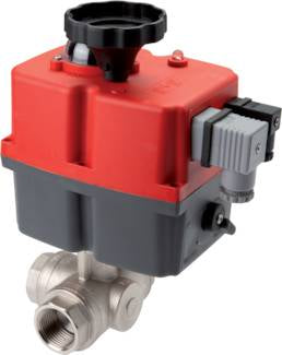 G1-1/4'' L-poort 24-240V AC/DC Modulerende 3-weg kogelkraan van RVS