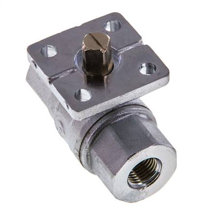 G1/4'' Messing Kogelkraan 2-weg ISO-boven PN40 - BL2BA