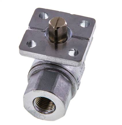 G1/4'' Messing Kogelkraan 2-weg ISO-boven PN40 - BL2BA