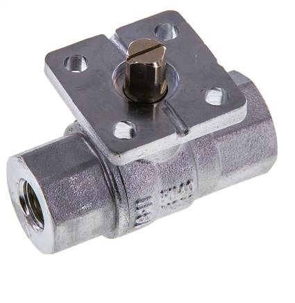 G1/4'' Messing Kogelkraan 2-weg ISO-boven PN40 - BL2BA