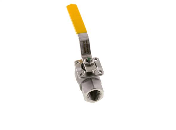 Rp 1/2 inch Gas 2-Weg RVS Kogelkraan