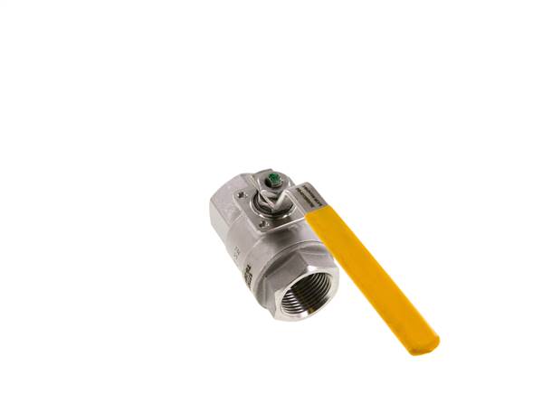 Rp 1 inch Gas 2-Weg RVS Kogelkraan