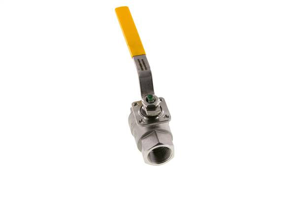 Rp 3/4 inch Gas 2-Weg RVS Kogelkraan