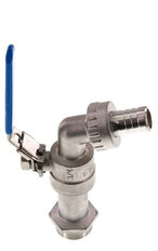 G 3/4 inch RVS 2-Way Wartelkraan Kogelkraan