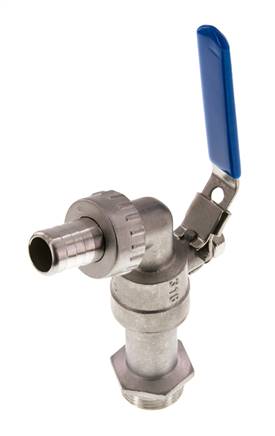 G 3/4 inch RVS 2-Way Wartelkraan Kogelkraan