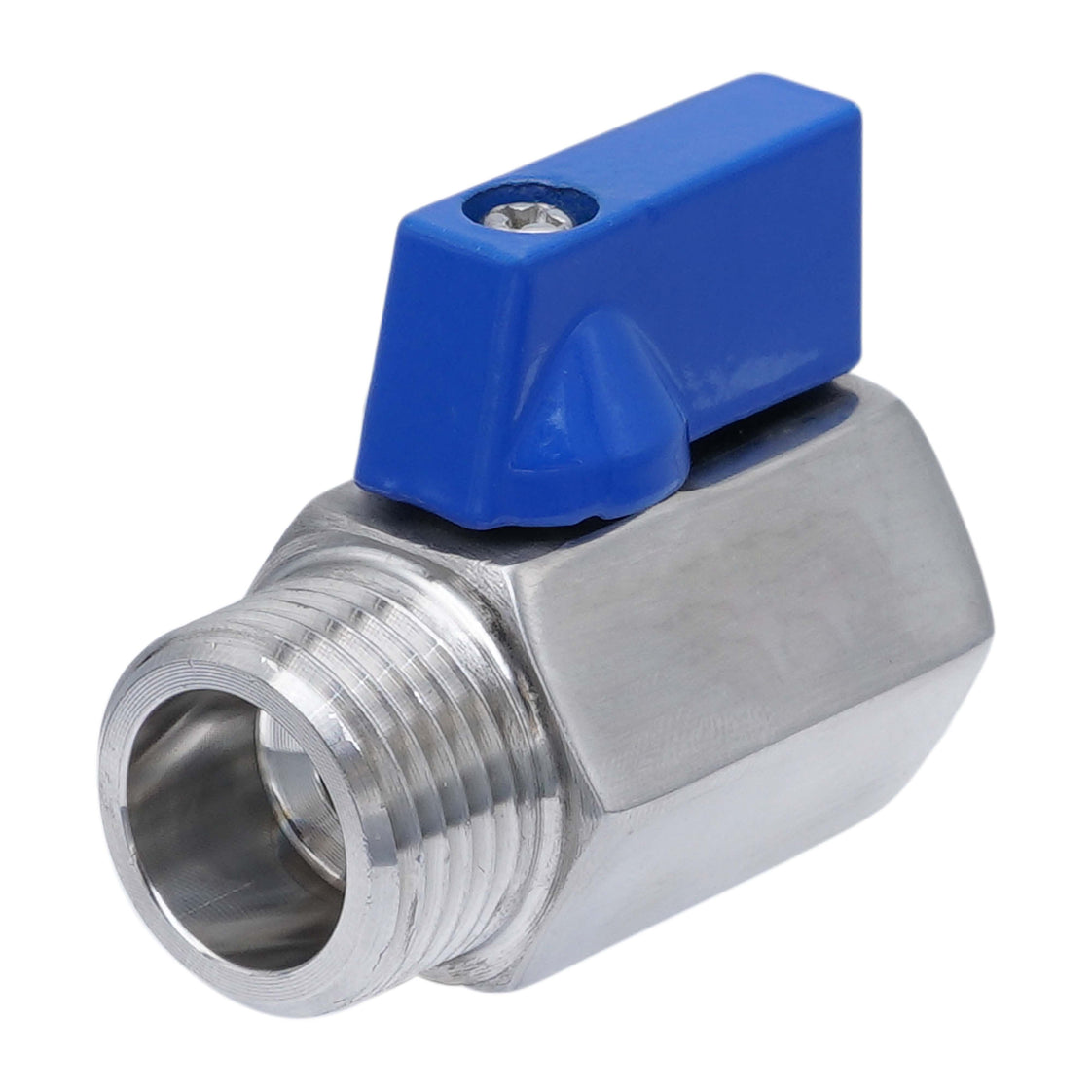 G 1/8'' M/F 2-Weg RVS Mini Kogelkraan 69 Bar PTFE - TamesonPRO 1113-018-MF