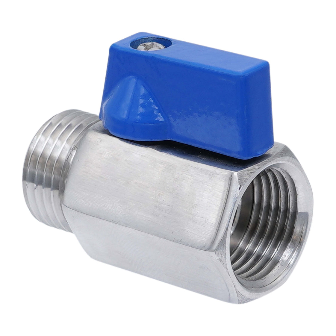 G 1/8'' M/F 2-Weg RVS Mini Kogelkraan 69 Bar PTFE - TamesonPRO 1113-018-MF