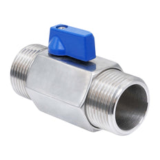 G 3/4'' M/M 2-Weg RVS Mini Kogelkraan 69 Bar PTFE - TamesonPRO 1113-034-M