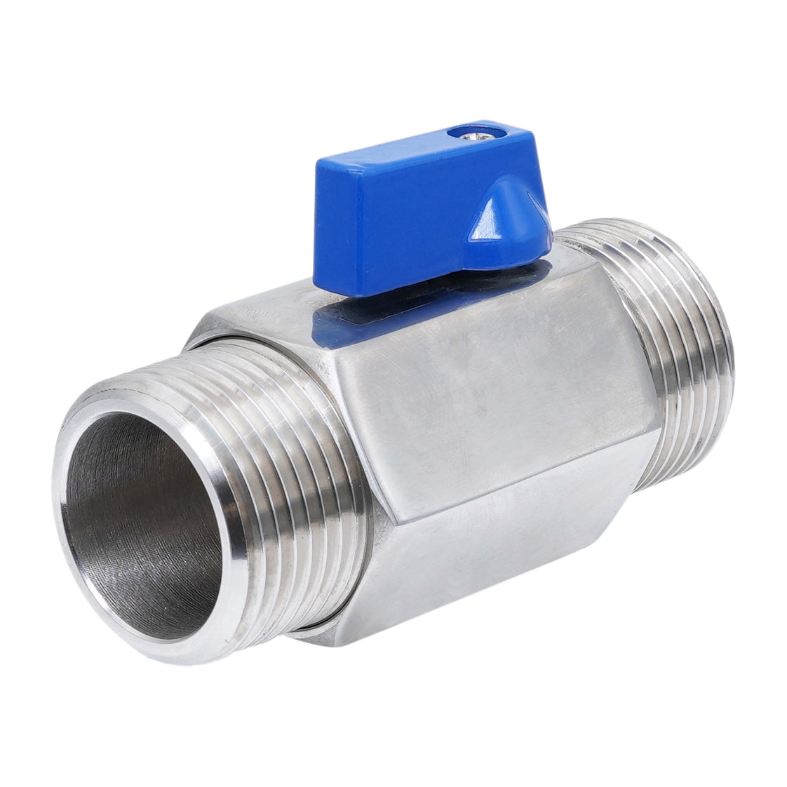 G 1/2'' M/M 2-Weg RVS Mini Kogelkraan 69 Bar PTFE - TamesonPRO 1113-012-M
