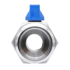 G 1/2'' M/M 2-Weg RVS Mini Kogelkraan 69 Bar PTFE - TamesonPRO 1113-012-M