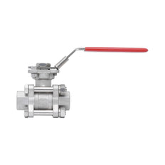Rp 3/8'' 3-delig 2-weg Kogelkraan Van RVS 69 bar RTFE ISO-Top F03/F04 - TamesonPRO 1121-038