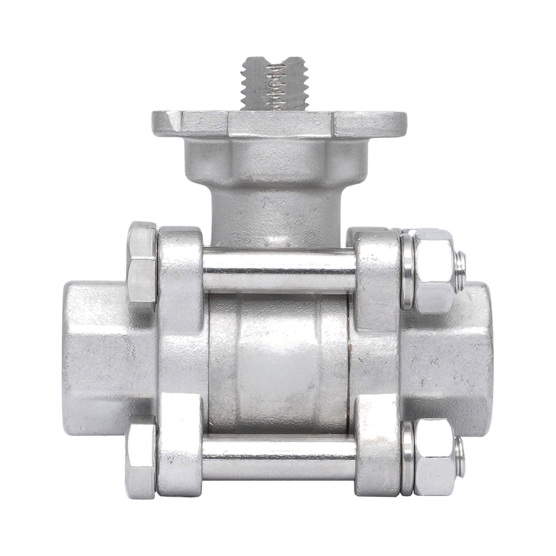 Rp 1/4'' 3-delig 2-weg Kogelkraan Van RVS 69 bar RTFE ISO-Top F03/F04 - TamesonPRO 1121-014