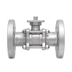 DN25 PN40 3-Delige 2-Weg RVS Flens Kogelkraan PTFE ISO-Top F04/F05 - TamesonPRO 1124-025