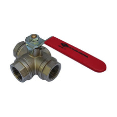 70 - G1-1/4'' 3-Weg (L) Kogelkraan F/F/F