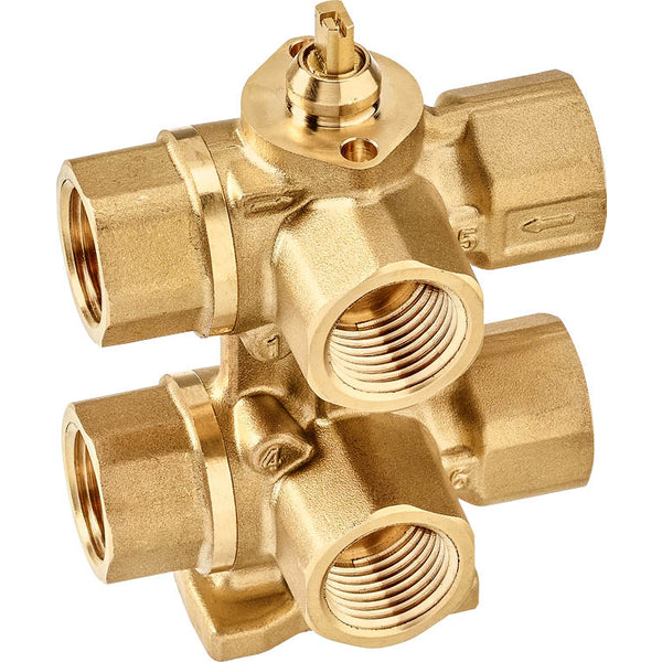 Belimo 6-Weg Regelklep Rp1/2 Kvs0.4/0.63 24VAC/DC 75s MP-Bus 1Nm IP40 R3015-P4-P63-B1/CQ24A-MPL