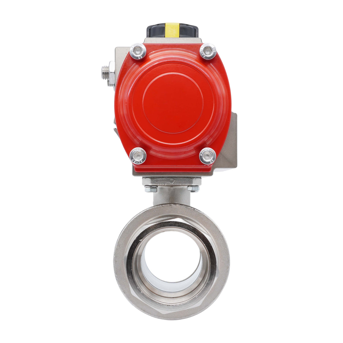 Pneumatische Kogelkraan G1'' Messing Dubbelwerkend