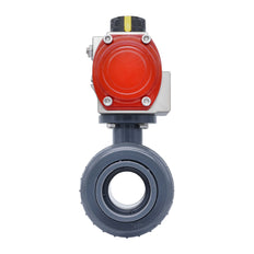 50mm 2-Weg PVC Pneumatische Kogelkraan Veer-Sluitend