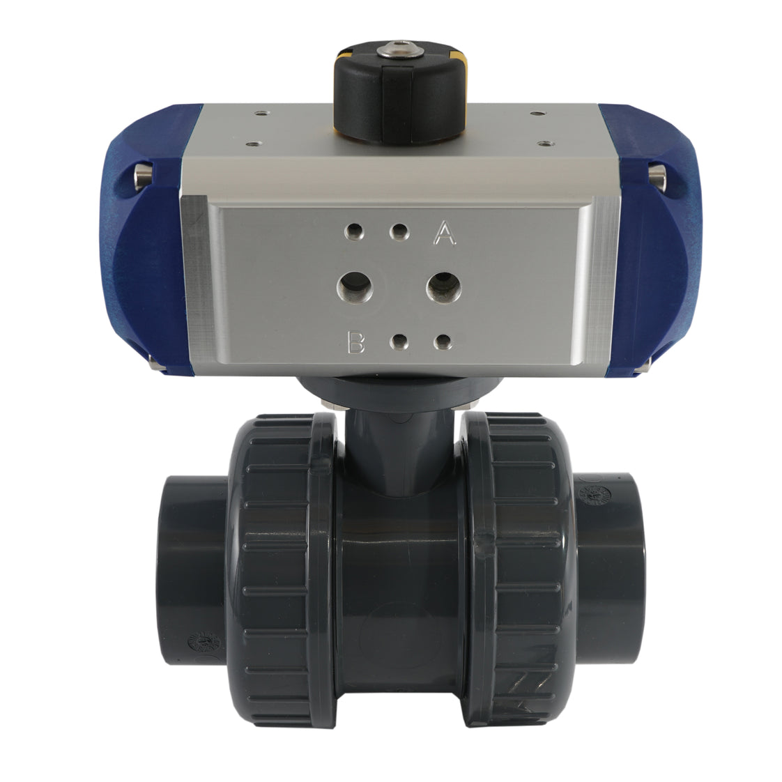 50mm 2-Weg PVC Pneumatische Kogelkraan Dubbelwerkend - VDL