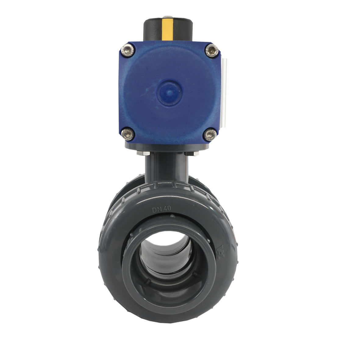 50mm 2-Weg PVC Pneumatische Kogelkraan Dubbelwerkend - VDL